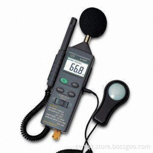 4-in-1 Multifunction Environment Meter with LCD Display and Data Hold
